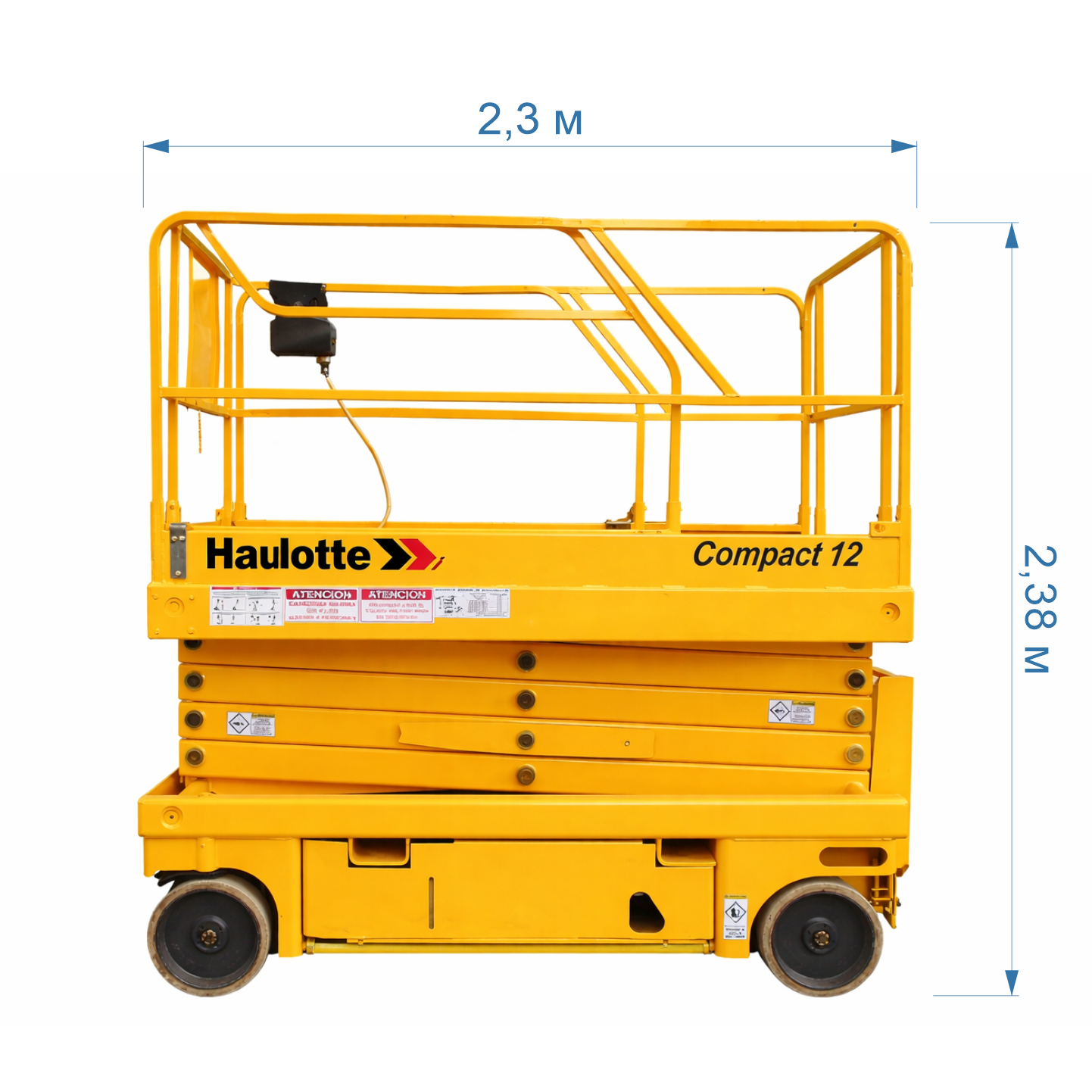 Ножничный электрический подъемник Haulotte Compact 12