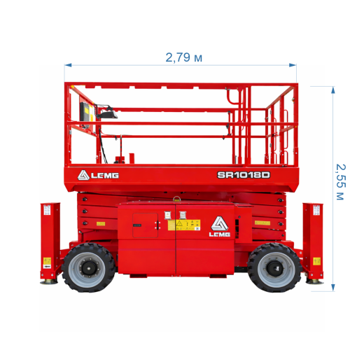 Ножничный дизельный подъемник LGMG SR1018D