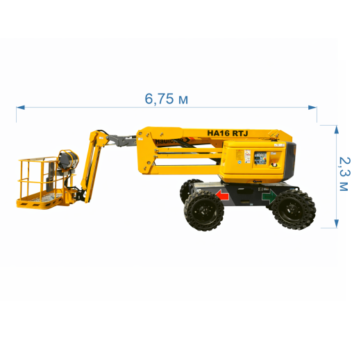 Коленчатый дизельный подъемник Haulotte HA16RTJ